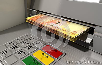 Atm Facade Cash Withdrawel Editorial Stock Photo