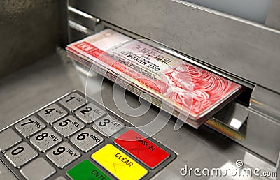 Atm Facade Cash Withdrawel Stock Photo