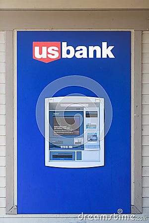 ATM machine at a US Bank Location in the United States Editorial Stock Photo