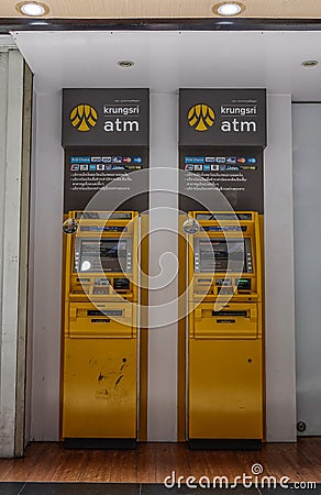 ATM machines in Bangkok, Thailand Editorial Stock Photo