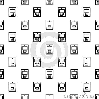 Atm pattern seamless vector Vector Illustration