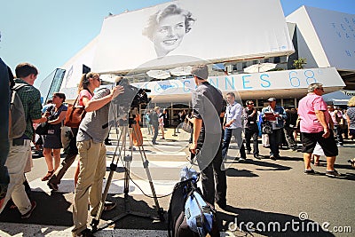 Atmospher during the 68th annual Cannes Film Festival Editorial Stock Photo