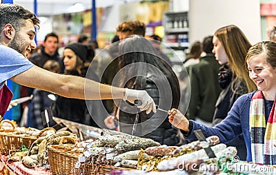 Atmosphere at Fiera Milano Editorial Stock Photo