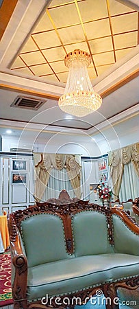 the atmosphere at the regent of Karimun& x27;s official house Editorial Stock Photo