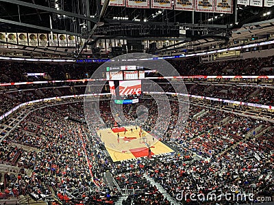 Chicago United Center Sports Competition, venue internal environment Editorial Stock Photo