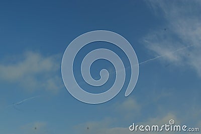 The Atmospheric Heavenly blue sky Cloud Stock Photo