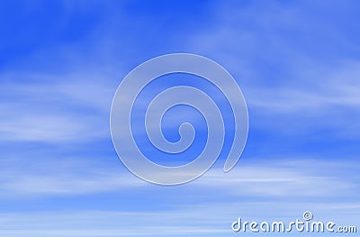 Atmospheric phenomenon, lush, white clouds against the blue sky Stock Photo