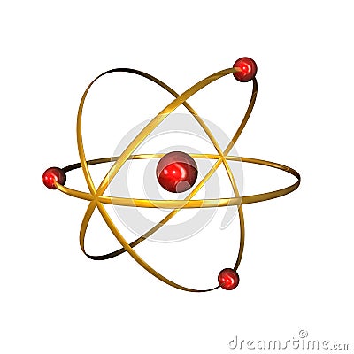 Atom Cartoon Illustration