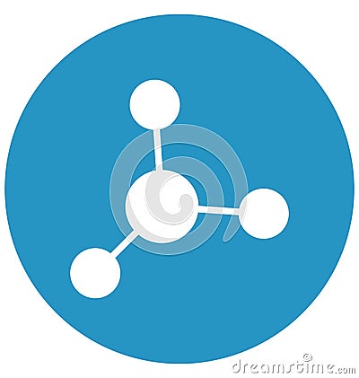 Atom circles Isolated Vector icon that can easily modify or edit Vector Illustration