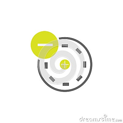 Atom, electron icon. Element of Science experiment icon for mobile concept and web apps. Detailed Atom, electron can be used for Stock Photo