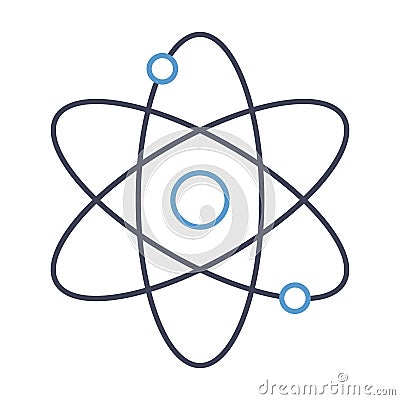 Atom Flat inside vector icon which can easily modify or edit Vector Illustration