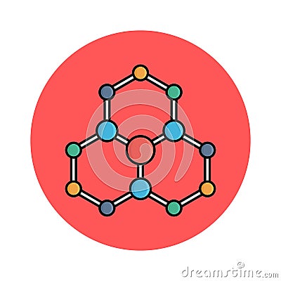 Atom Isolated Vector icon that can be easily modified or edited Stock Photo