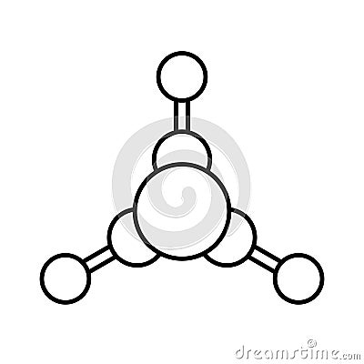 Atom Isolated Vector icon that can be easily modified or edited Vector Illustration