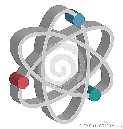 Atom Isolated Vector Icon Editable Stock Photo