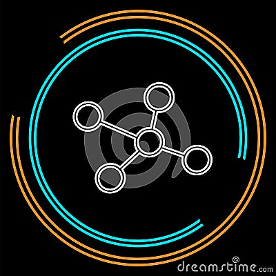 Atom molecules, science and chemistry, chemical Vector Illustration