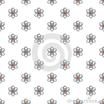 Atom pattern seamless Vector Illustration