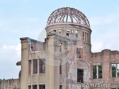 Atomic Bomb Dome in Hiroshima, Japan. Editorial Stock Photo