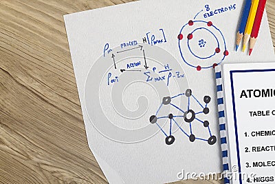 Atomic configuration Stock Photo