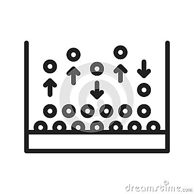 Atomic Layer Deposition Icon Image. Vector Illustration