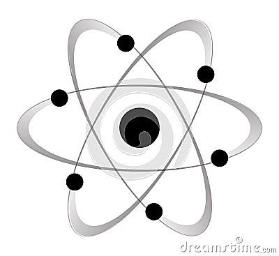 Atomic Mass Structure 6 Vector Illustration