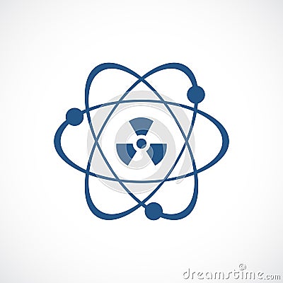 Atomic power vector icon Vector Illustration