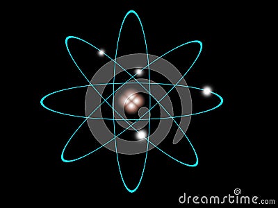 Atomic structure Stock Photo
