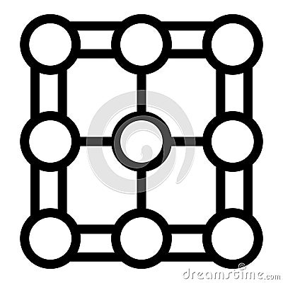 Atomic structure icon outline vector. Teacher scientist Vector Illustration