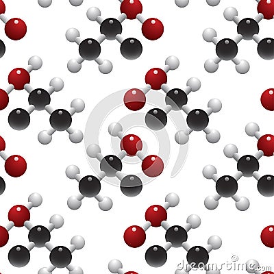 Atoms and molecules. Theme of science, inventions, and research. Vector Illustration