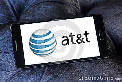 Att mobile operator logo Editorial Stock Photo