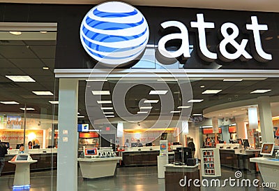 ATT Retail Store Editorial Stock Photo