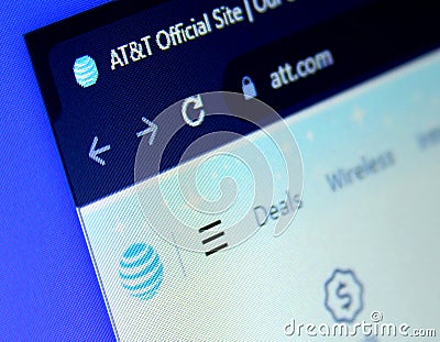 ATT telecommunications company Editorial Stock Photo