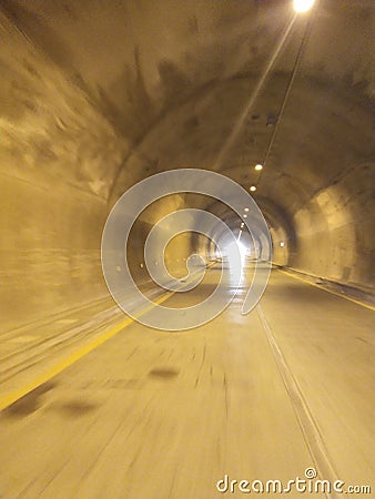 Attabad tunnel hunza pakistan Stock Photo