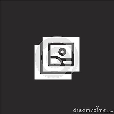 attach icon. Filled attach icon for website design and mobile, app development. attach icon from filled email collection isolated Vector Illustration