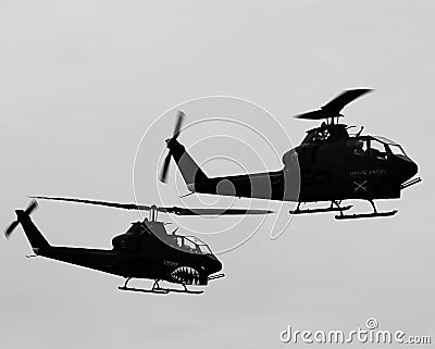 Attack helicopters Editorial Stock Photo