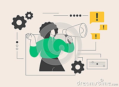 Attention abstract concept vector illustration. Vector Illustration