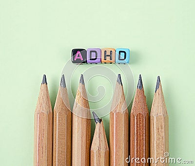 Attention Deficit Hyperactivity Disorder or ADHD concept Stock Photo