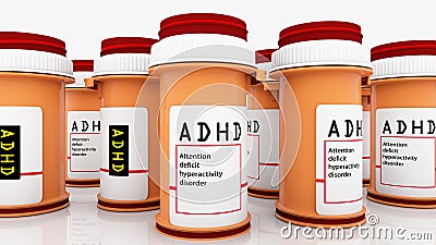 Attention disorder medicines Stock Photo