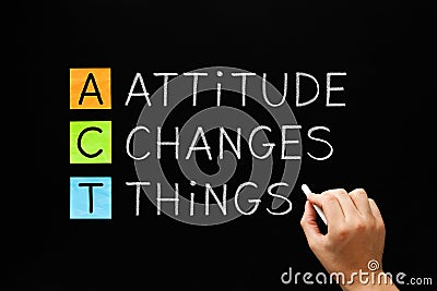 Attitude Changes Things Stock Photo