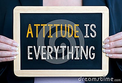 Attitude is everything Stock Photo