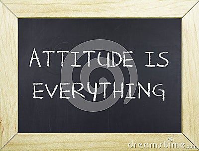 Attitude is Everything Stock Photo