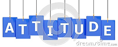 Attitude tag banner Stock Photo