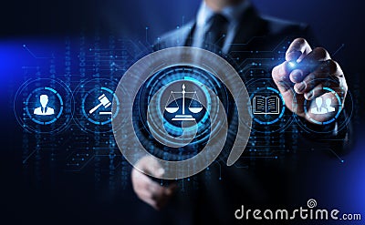 Attorney at law legal business advice lawyer. Labor compliance. Stock Photo