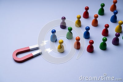 Attract Leads And Customers. Capture Business Candidate Stock Photo