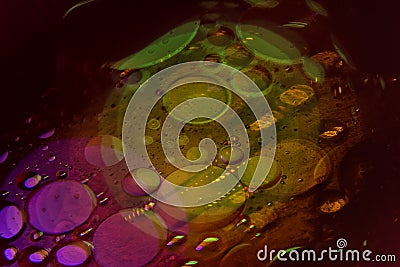 Attractive abstract bubbles pattern with colourful lighting Stock Photo