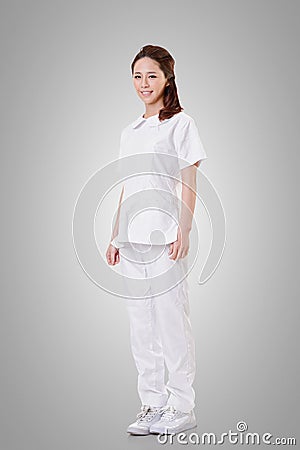 Attractive Asian nurse Stock Photo