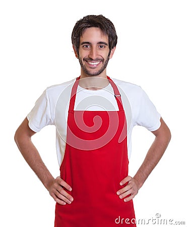 Attractive barkeeper laughing at camera Stock Photo