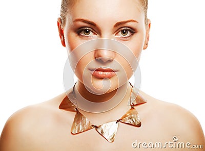 Attractive beautiful woman with accessorize Stock Photo