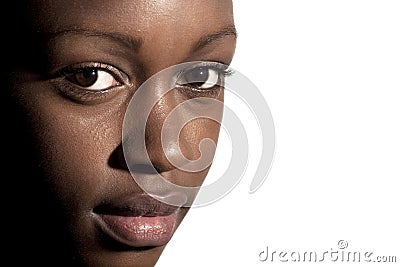 Attractive black girl Stock Photo