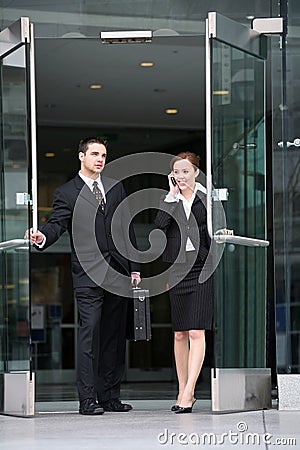 Attractive Business Team Stock Photo