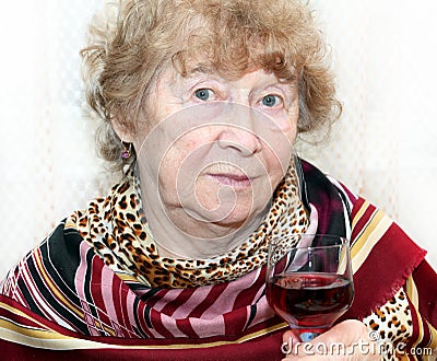 Attractive elegant senior Stock Photo